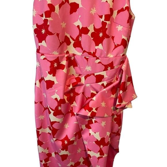 Alexia Admor Valeri Asymmetric Ruffle Cocktail Dress Medium - Picture 4 of 16